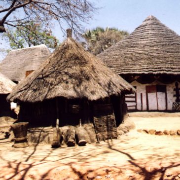 African Village Surrounded