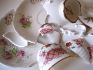 broken teacup fine china